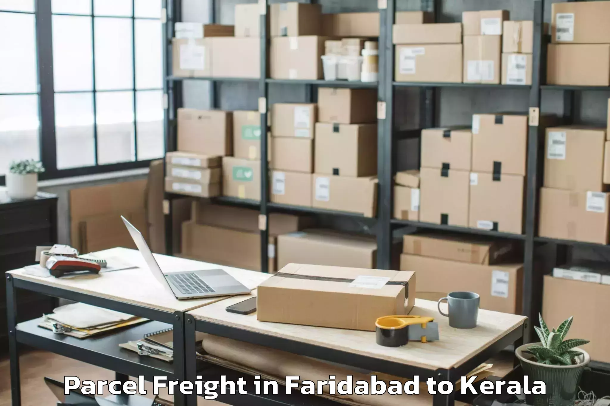 Top Faridabad to Meenachil Parcel Freight Available